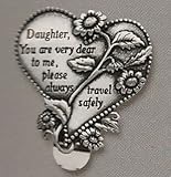 Cathedral Art KVC323 Heart Visor Clip, Daughter, 2-3/4-Inch