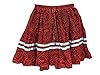 Bohemian Skirts Womens Red Bandhani Printed Short Mini Skirt Holiday Fashion