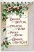 Item 1412 Vintage Style Reindeer Names Christmas Plaque