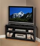 Prepac Furniture BCV-4722 Vasari Corner Console TV Stand, Black