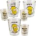 Simpsons Homer Recipe Shot Glasses - Set of 3