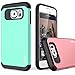Galaxy S6 Case, AOYI [Armor Series] Dual Layer (PC+TPU) 2 in 1 Protective case for Samsung Galaxy S6 (Does NOT fit Galaxy S5 S4 S3) (Mint)