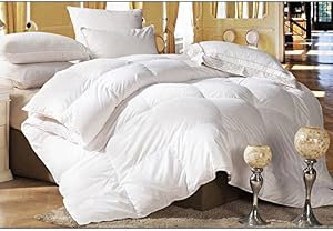 Merax White Down Alternative Comforter Reversible Microfiber Comforter Lightweight Summer Comforter(Super soft Twin)