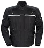 Tourmaster Transition Series 2 Mens Motorcycle Jacket Black Large