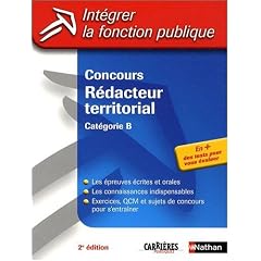 Concours Redacteur Territorial : Categorie B