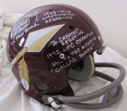 Chris Hanburger TK Helmet - FS Full Size 7 INSCRIPTIONS!!! Washington Redskins Throwback