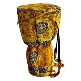20 x 12 Djembe Drum Backpack - Adjustable Straps - Extra Padding and 2 Zippers - Gold Celestial Design