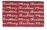 SHOE MAX YH 101101 Kokos Fussmatte mit rutschfester Latexunterseite ca. 74 x 44 cm Merry Christmas