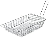 Rome's #162 Outdoor 8 Inch x 15 Inch Grilling Basket, Chrome Plated Steel