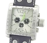 New FASHION Mens Large Leather Cuff Square Dial Watch