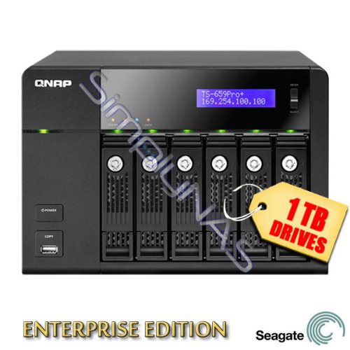 QNAP TS-659 Pro+ 3TB (3 x 1000GB Seagate) Enterprise Edition