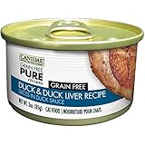 CANIDAE Grain Free Pure Duck and Duck Liver Recipe Canned Cat Food, 3-Ounce, 12-Pack
