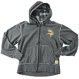 Minnesota Vikings Retro Sport Slim Fit Full Zip Fleece Hooded Sweatshirt