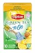 Lipton Green Tea To Go, Honey & Lemon, 10-Count Boxes (Pack of 12)