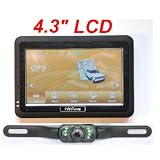 4UCam 4.3 LCD Touch Screen GPS + Wireless Backup license Camera w Bluetooth System 