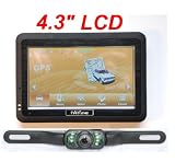 4UCam 43 LCD Touch Screen GPS Wireless Backup license Camera w Bluetooth System