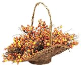 GKI Bethlehem Lighting 16-Inch 20-LED Harvest Cranberry Basket, Battery Operated