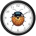 Lady Bug or Lady Bird No.2 - Ladybug - JP Animal Wall Clock by WatchBuddy Timepieces (Black Frame)