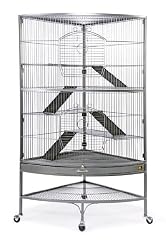 Prevue Hendryx 490 Pet Products Corner Ferret Cage, Black Hammertone