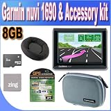 Garmin nuvi 1690 4.3-Inch Portable Bluetooth Navigator with Google Local Search & Real-Time Traffic Alerts + Friction Dash Pad Mount + 8GB Micro SD Memory + Zing Micro Fiber Cleaning Cloth + GPS Screen Protectors + Shock Proof Deluxe GPS Case! Garmin nuvi 1690 4.3-Inch Portable Bluetooth Navigator with Google Local Search & Real-Time Traffic Alerts + Friction Dash Pad Mount + 8GB Micro SD Memory + Zing Micro Fiber Cleaning Cloth + GPS Screen Protectors + Shock Proof Deluxe GPS Case!