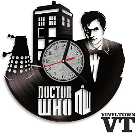 Doctor Who Vinyl Record Wall Clock. Movie Art Home Modern. Perfect gift for fan.