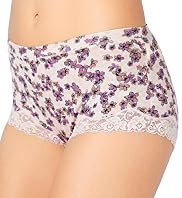 Cotton Rich High Rise Comfort Floral Lace Shorts