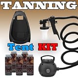 Maxi-Mist Lite Sunless Spray Tanning KIT Tent Machine Airbrush Tan Maximist BLK