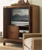 Nautica Home 01-0577-912 Harrison Leland Entertainment Center in Medium Brown