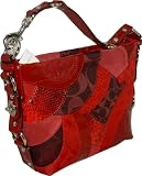 Coach Patchwork Circle Signature Carly Sac Bag Purse 14005 Red