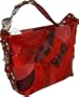 Coach Patchwork Circle Signature Carly Sac Bag Purse 14005 Red