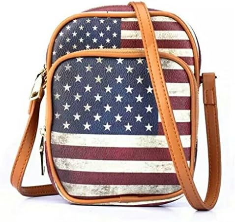 S-BBG(TM) Women's Wallet Leather Shoulder Bag Crossbody Purse Printed Small Phone Bags with Card Holder