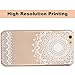 iPhone 6 Case,iPhone 6s Case,Hundromi Plastic Case Cover Henna White Floral Paisley Flower Mandala for iPhone 6/iPhone 6s