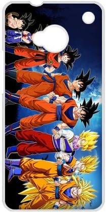 MeowStore Japan Cartoon Dragon Ball Moon Super Saiyan Son Goku Grows Up HTC ONE M7 Case Cover Phone Case Shells White