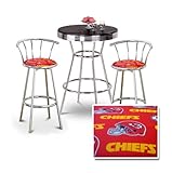 IMAGE OF Chrome Bar Table & 2 Chrome 29