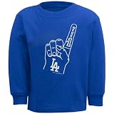 L.A. Dodgers Infant Foam Finger Long Sleeve T-shirt - Royal Blue (18 Months)
