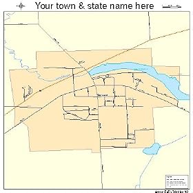 Buy Street and Road Map of Concord, Michigan MI - Printed poster size wall atlas of your home town