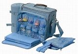 Picnic Gift Blue Baby Boo Deluxe Insulated Baby Diaper Tote with Blanket