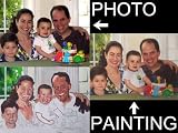 12X16 Hand Painted Custom Oil Portrait on Canvas with Two Figures From Your Photo(s)