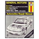 General Motors Buick Regal, Chevrolet Lumina and Monte Carlo (Fwd), Olds Cutless Supreme, Pontiac Grand Prix : Automotive Repair Manual, 1988-1995 all