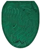 Toilet Tattoos TT-1011-O Malachite Decorative Applique for Toilet Lid, Elongated