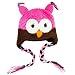 1x High Quality Sock Monkey Beanie Hat Crochet Pattern for Baby/Toddler/Kids - owl 2. Hot Pink.