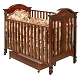 Stork Craft Angelina 3-in-1 Crib with Drawer in Cherry