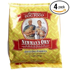Newman's Own® Organics Adult Dog Food Formula, 1.5 Pound Bags (Pack of 4)