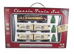 WowToyz Classic Train Set with Carry Case - Diesel Locomotive with Cargo Containers