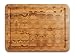 Proteak Teak Cutting Board Rectangle 16-by-12-by-2-Inch with Juice Canal, End Grain
