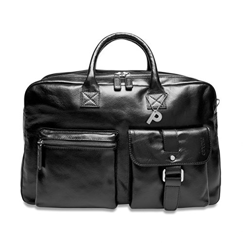 PICARD Men Bag Leather Travelcase Buddy Black 4732