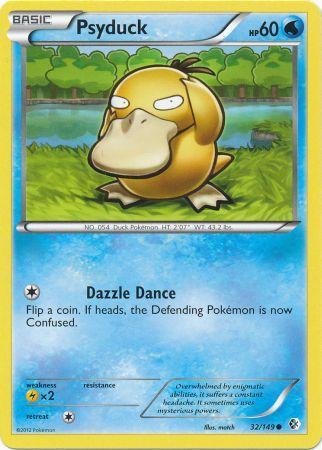 Pokemon - Psyduck (32/149) - BW - Boundaries Crossed - Reverse Holo