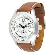 Field & Stream Men's Lumi-Tech Brown Leather Strap Watch #F183GSSBLC