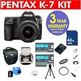 Pentax K-7 14.6 MP Digital SLR Camera with DA 18-55mm WR Lens + High Capaci ....
