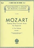 21 Concert Arias for Soprano - Volume I: Voice and Piano